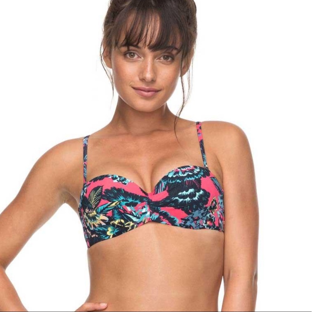 Roxy Salty Girl Bandeau Bikini Top